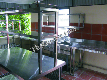 Bếp inox nhà hàng nhỏ, đồ nấu inox bếp nhà hàng loại nhỏ